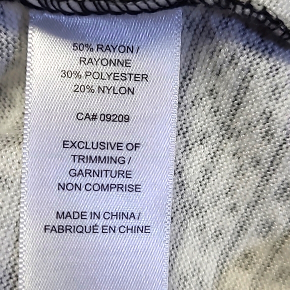 Cleo Petites Long Seeve Black and White Sweater - Picture 6 of 6